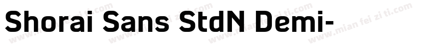 Shorai Sans StdN Demi字体转换